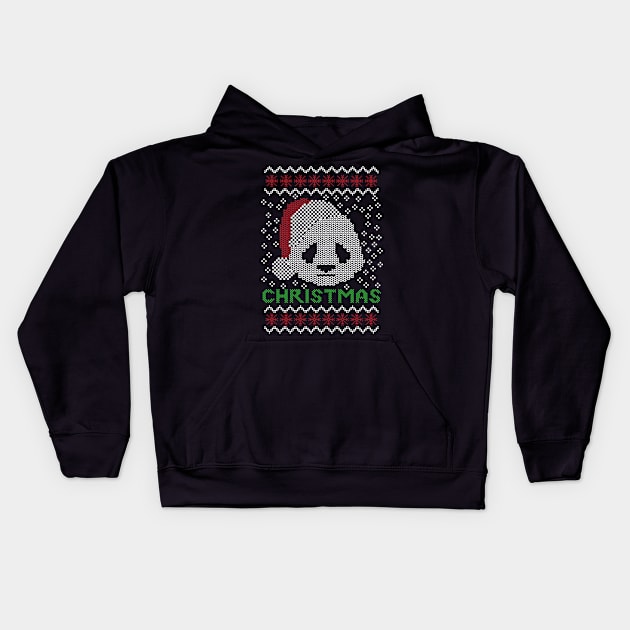 Oso Panda Christmas Kids Hoodie by Damian